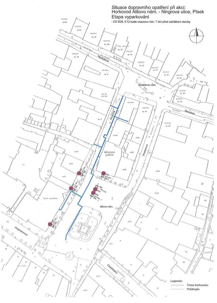 Horkovod Alšovo náměstí